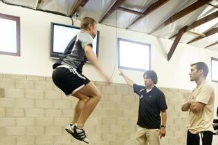 Early P3 jump assessment in the original Santa Barbara gym