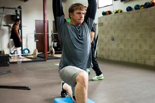 Athlete training at P3
