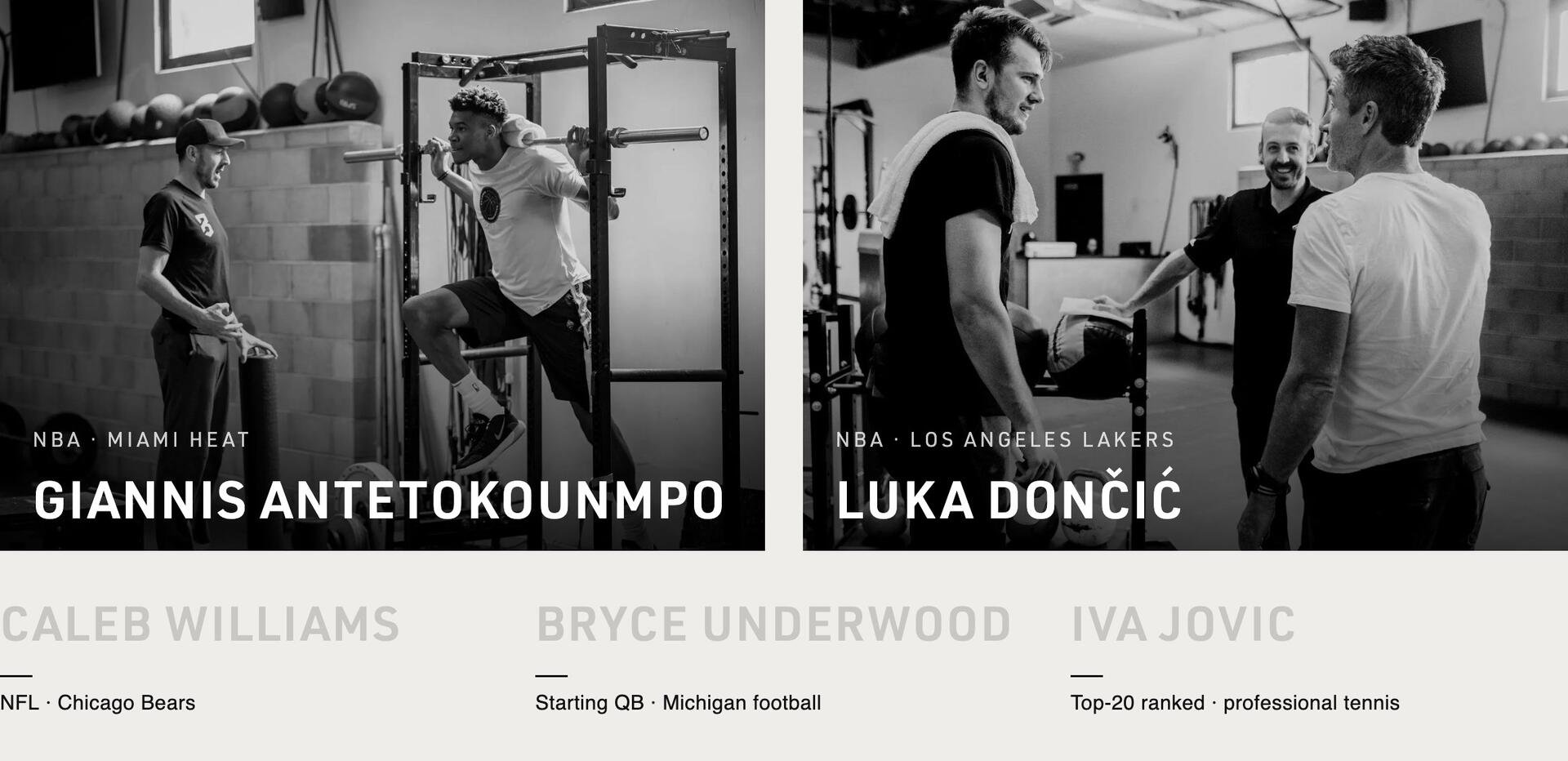 Athletes who came to P3: Giannis Antetokounmpo (NBA, Miami Heat), Luka Dončić (NBA, Los Angeles Lakers), Caleb Williams, Bryce Underwood and Iva Jovic.